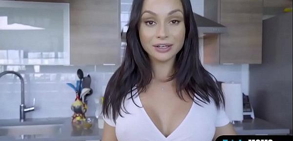  My busty stepmother teaches me cooking and fucking